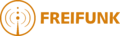 Freifunklogo orange Querformat