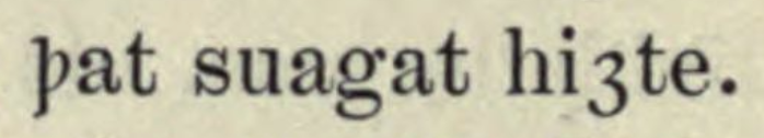 Þat suagat hiȝte in MacLean and Zupitza, An Old and Middle English reader, 1893, p. 92.png