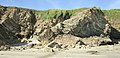 Les falaises dominant la plage de la Source.