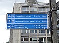 Directional road sign for cyclists in Copenhagen.