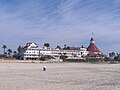 Beach view of Hotel del Coronado