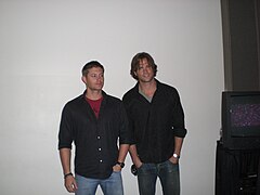 Jensen Ackles Jared Padalecki 2008 Comic-Con 01.jpg