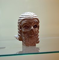 Male head from Shara Temple, Tell Agrab, Iraq