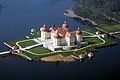 barockes Jagdschloss Moritzburg mit einbezogenen Türmen eines Renaissance-Vorgängerbaues ("Jagdhaus Moritzburg"), Sachsen