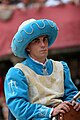 Silvano Mulas (nicknamed "Voglia"), Onda's jockey for the Palio of July 2nd 2009, during the Corteo Storico