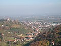 Panorama di Manta, Piemonte, Italia