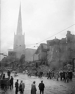 Scene after WWII bombing.