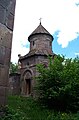 English: Rotund chapel, from SW. Français : Chapelle en rotonde, depuis le sud-ouest.