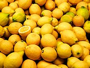 Valencia market - lemons