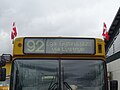 Destination sign on an old bus at Sporvejsmuseet Skjoldenæsholm. My upload number 30 000.