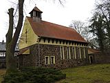 English: Church in Neuglobsow, Brandenburg, Germany