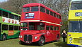 Preserved London Transport RM9 (VLT 9), an AEC Routemaster. This bus is owned by London Central, a fellow Go-Ahead company to Southern Vectis, as part of their heritage fleet.}}