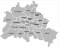 Berliner Bezirke bis 2001