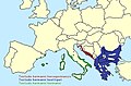 Testudo hermanni More accurate range map