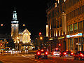 The central RR station at night