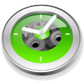 Crystal Clear alarm clock icon.