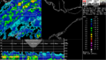 Bright band with cross-section of radr data