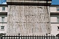 Inscription of Column of Marcus Aurelius, Piazza Colonna, Rome, Italy.