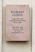 Salzburg - Altstadt - Steingasse 31 - 2016 10 14 - Schild.jpg