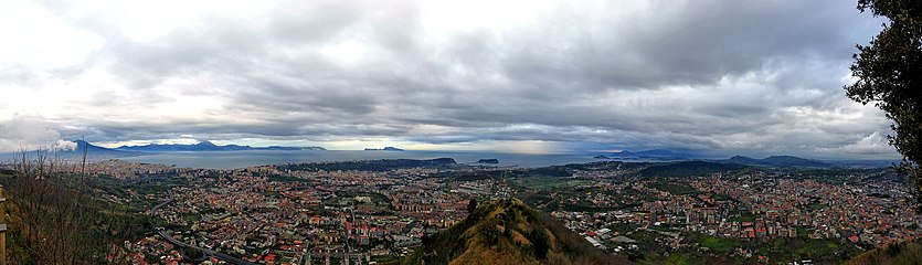 Panoramic view of the gulf and its islands,from Camaldolese Hermitage of Monte Giove