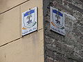 Plaque marking the territory of the contrada