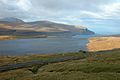 Eiðisvatn, the storage lake of the hydroelectric power plant