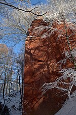 Thumbnail for File:Haberkornscher Porphyrbruch im Winter - Rochlitzer Berg - Geotop - Sachsen.jpg