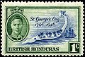 British Honduras 1c stamp of 1948, St. George's Cay, 1948