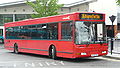 English: Carousel Buses DAF976 (R976 FNW), a DAF SB220/Plaxton Prestige, leaving High Wycombe bus station into Bridge Street, High Wycombe, Buckinghamshire, on route 36.