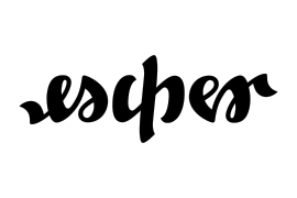 Ambigram Escher - black vector.svg