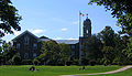 View of park in front of Dalhousie main entrance.