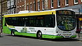 English: Wilts & Dorset 138 (HF05 HXH), a Volvo B7RLE/Wright Eclipse Urban, in Blue Boar Row, Salisbury, Wiltshire, on park and ride route 503.