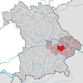 Lage im Regierungsbezirk Niederbayern / in Bayern