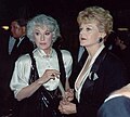 with Bea Arthur, 1989