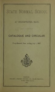 Thumbnail for File:Bridgewater State Normal School Massachusetts - (catalogue) (IA bridgewaterstate1887stat).pdf