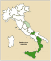 Centaurea solstitialis subsp. adamii range map: Italy