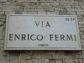 Via Enrico Fermi in Rome