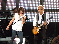 Kelly Hansen and Mick Jones.JPG