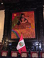 Painting of Tupac Amaru in Peru's Presidential Palace