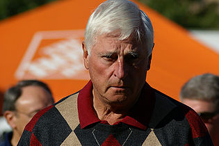 Bob Knight at College GameDay, prior to the 2008 football game against the Texas Longhorns