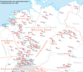 Die Niederlassungen des Johanniterordens in Mitteleuropa um 1300