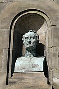 Bust of Philippe Pinel on the Pinel Memorial, Royal Edinburgh Hospital.jpg