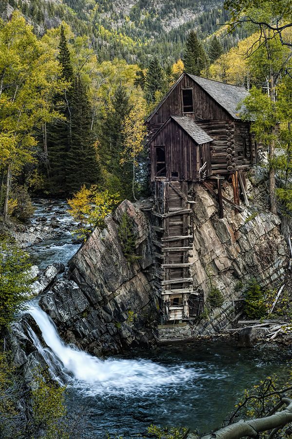 The old Crystal Mill power plant in Crystal, Colorado, United States.