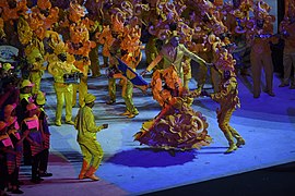 A scene from the Rio 2016 Olympic Games Opening Ceremony (28543487900).jpg