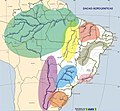English: Map of river basins