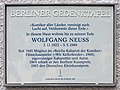 Wolfgang Neuss, Lohmeyerstraße 6, Charlottenburg