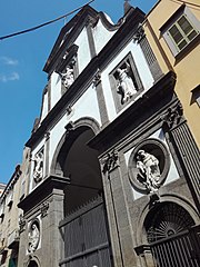 Chiesa del Gesù delle Monache, scorcio della facciata (Category:Gesù delle Monache).