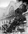 Accident ferroviaire à Montparnasse en 1895