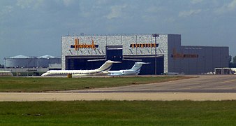 Harrods Aviation hangar at Stansted - geograph.org.uk - 2409579.jpg