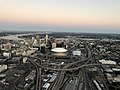 Business District and the River from the air